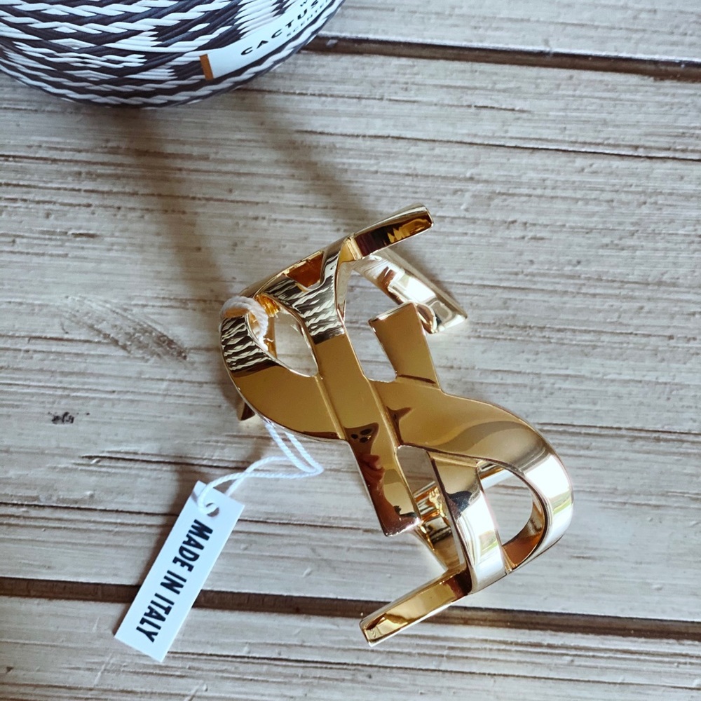 YSL Monogram Cuff Bracelet